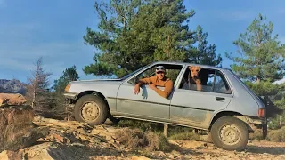 Building a SLEEPING PLATFORM in a TINY CAR!