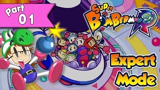 Super Bomberman R - Expert Mode walkthrough Part 1 - World 1 (Planet Technopolis)