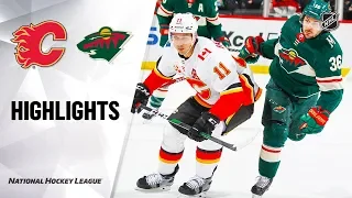 NHL Highlights | Flames @ Wild 1/5/20