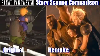 Final Fantasy VII Remake vs Original - Story Scenes Comparison (1997 vs 2020)