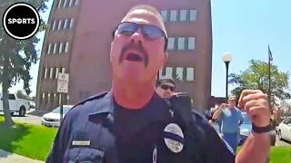 Cop Gets Chewed Out By Sergeant For Harassing Protester