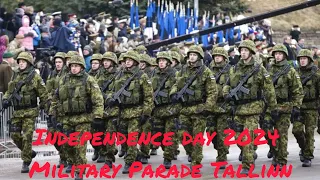 Estonian independence Day 24.02.2024/Military Parade/Freedom Square/Tallinn Estonia💙🖤🤍