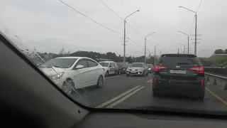 Владимир, авария на мосту через Клязьму. 10 сентября 2020