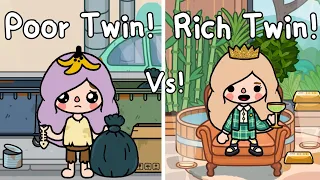 Rich Twin Vs Poor Twin👩🏼‍🤝‍👩🏻🍼👀Toca Life World🌎แฝดรวย Vs แฝดจน | Toca Boca | Toca Story | Sad Satory