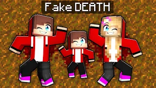 Maizen's Family FAKED DEATH in Minecraft! - Parody Story(JJ and Mikey TV)