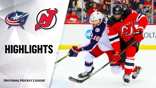 NHL Highlights | Blue Jackets @ Devils 2/16/20