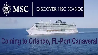 MSC Seascape Cruise Ship Leaving Port of Miami and Moving to Port Canaveral, Orlando, Florida