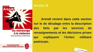 Aperçu sur "Du mensonge en politique" d’Hannah Arendt.