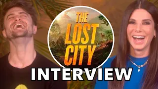 THE LOST CITY Hilarious Interview | Sandra Bullock & Daniel Radcliffe On Crazy Fans and Bad Sequels