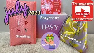 IPSY July 2023 #PR GlamBag & Boxycharm & MyRefreshments SPOILER #giftedbyipsy @ipsydotcom @BoxyCharm