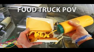 Lunch Truck Cooking POV!! Hot Dogs & French Fries🌭🍟