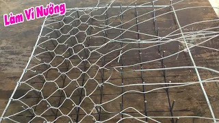 Cách dệt lưới mắt cáo thủ công làm vỉ nướng - weave wire mesh