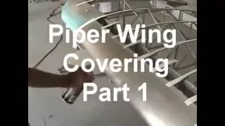 Piper Wing Covering 1   Gluing bottom surface