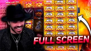 Streamer Full Screen Wilds Epic Win on San Quentin slot - Top 5 Best wins of the week slots