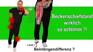 Knie -, Hüft-, & Rückenschmerzen durch Beinlängendifferenz & Beckenschiefstand