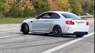 BMW M2 Near Crash Cars Leaving Tankstelle 23/10/2022 Nürburgring - Burnout, Drift, Acceleration