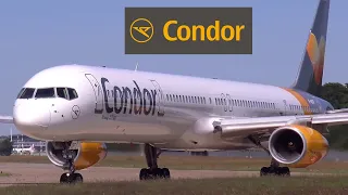 CONDOR Boeing 757-300 ✈️ CLOSE Taxi & Takeoff at Hamburg Airport