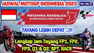 Indonesian MotoGP Schedule 2023 - Indonesian MotoGP Live Broadcast Schedule 2023 - Live Trans7