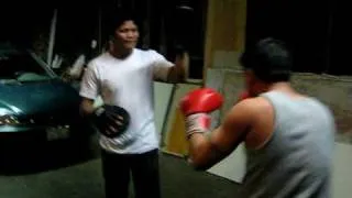 mark punching mitts w/ luisito espinosa