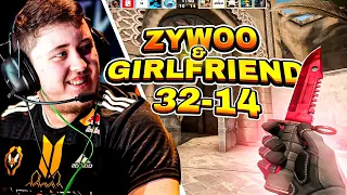 ZywOo 32K w/girlfriend play FACEIT Dust2 POV | June 28, 2023