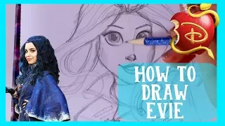 How to Draw EVIE from Disney's Descendants' Wicked World - @dramaticparrot