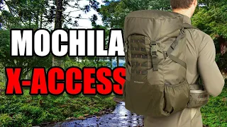 MOCHILA MILITAR X-ACCESS 50L SOLOGNAC | Unboxing e Review | Sobrevivente Mateiro