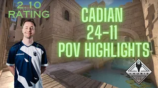 ⫷CS2 POV HIGHLIGHTS⫸ cadiaN | Esports World Cup Qual.2024 N.America | Liquid vs G3 | Map 2 Anubis