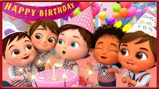 🔴 Happy Birthday Song Party in school - Banana Cartoon