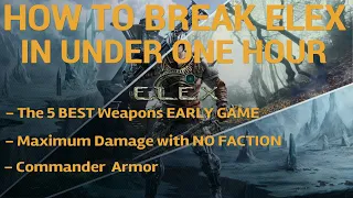 Elex PS5 - MAX DAMAGE Early with Best Armor and No Faction