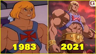 He-man Evolution in movies and cartoons (1983 - 2021)