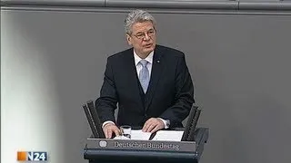 Erste Rede - Bundespräsident Gauck nach der Vereidigung | 23.03.12