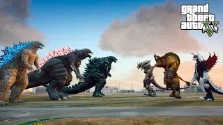Godzilla, Godzilla Earth, Godzilla Ultima vs Gigan, Minotaur, Monster X - GTA V Mods