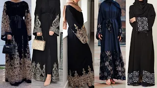Top 47 Very Stylish designer embroidered Arabic and Dubai Abaya collection||Best Abaya designs 2022