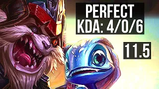 KLED vs FIZZ (MID) | 4/0/6, 400+ games | KR Diamond | v11.5