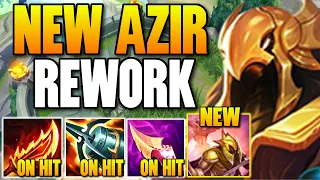 Riot just Reworked Azir and it's beyond amazing! Soldiers proc On-Hit Effects Now!