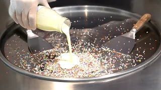 Sprinkles Ice Cream Rolls | ASMR Satisfying Food