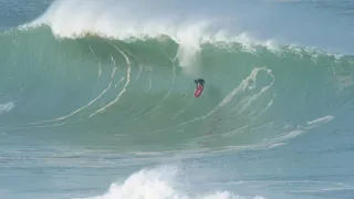 Girl Riding Massive Wave Last Wave #puertoescondido