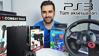 PLAYSTATION 3 'ÜN TÜM AKSESUARLARINI ALDIM ! PS3 MOVE , LOGITECH DİREKSİYON VE FAZLASI !