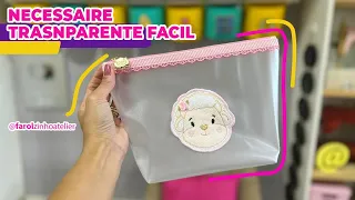 NECESSAIRE TRANSPARENTE FÁCIL I Venda o ano todo, essa peça transita em todos os nichos