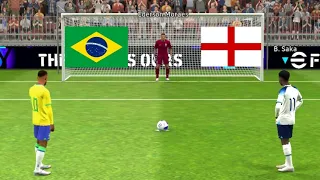Neymar Vs Harry Kane | Brazil Vs England Match | Penalty Shootout Match | Efootball Gameplay |