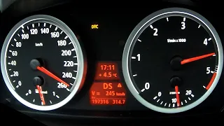 BMW 535d E60 Acceleration 0-100 / 0-200 / 0-250 (Stage 2)