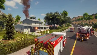 House is on fire! Battle Down The Hatches | Firefighting Simulator - The Squad