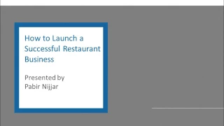How to Launch a Successful Restaurant Business