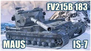 FV215b (183), Maus & IS-7 • WoT Blitz Gameplay