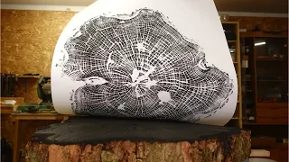 How to make a tree ring print in under 2 minutes