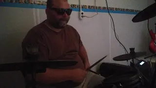 Cool guy plays "The Entertainer" on the drums