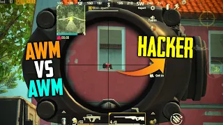 AWM FIGHT WITH HACKER WHO WILL WIN ?? | SOLO VS SQUAD | PUBG MOBILE