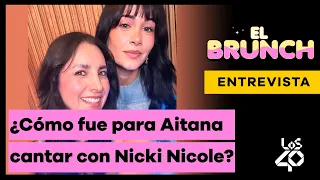 Aitana revela en El Brunch de LOS40 cómo fue compartir escenario con Nicki Nicole