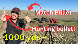 Long range accuracy test- match bullet vs hunting bullet