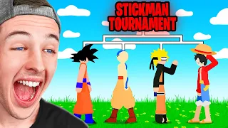 BECKBROS React To ANIME STICKMAN TOURNAMENT!